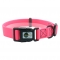 Soft PVC coated nylon webbing dog quick release buckle collar